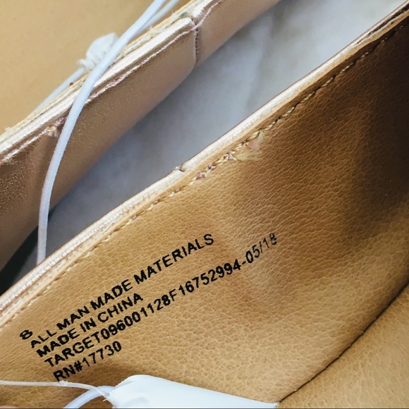 A New Day Micah Rose Gold Pointed Toe Loafer NWT - Picture 6 of 8